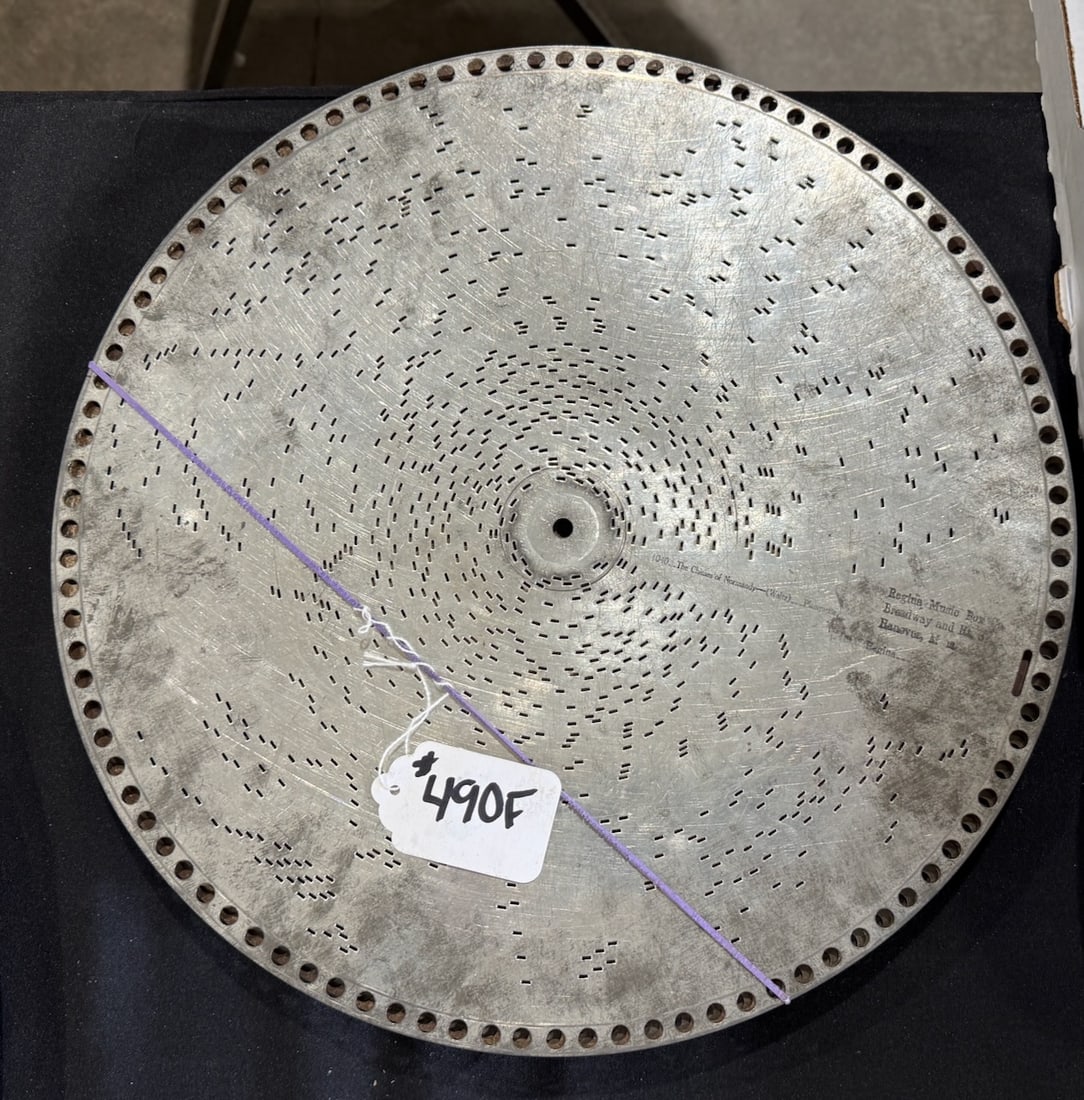 10 15-1/2" Regina Music Discs: One Lot