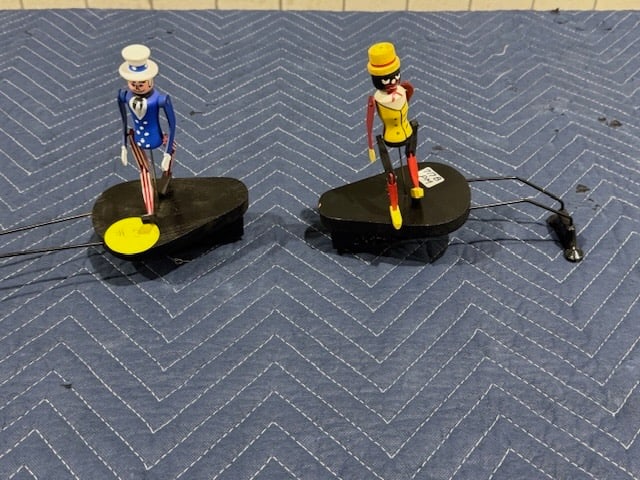 Replica Phonograph Toys: 2 Total; Both w/Motors