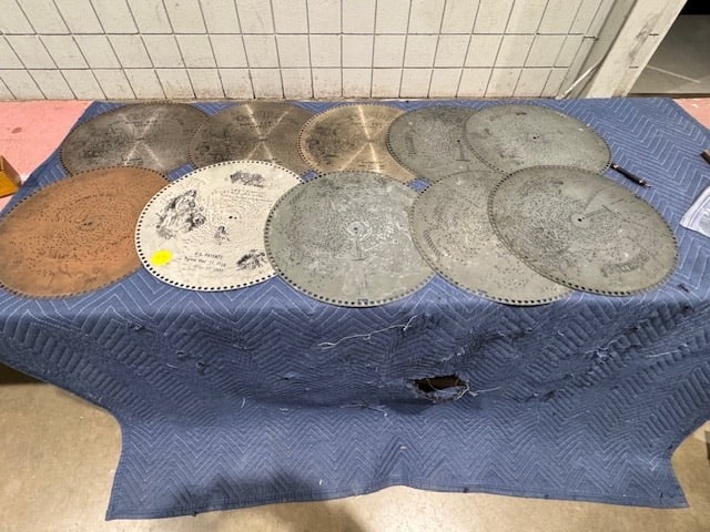 10 Regina Music Box Discs: 15-1/2"