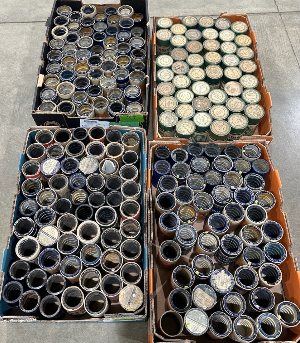 212 Cylinder Records: Most in boxes. One Lot