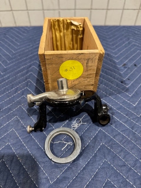 Edison Diamond B Reproducer: Including Carriage w/Wooden Box & Reproducer Weight