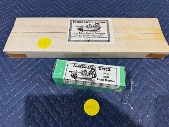 2 New Boxes of Phonographic Tinfoil: One Lot