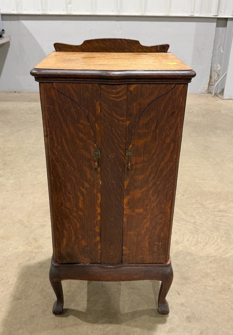 Oak Two Sheet Music Cabinet (1 of 2)