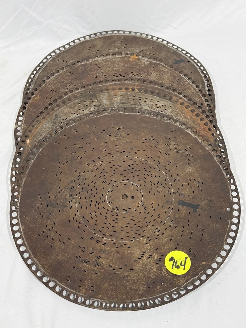 10 Regina 12-1/4" Music Disc: One Lot.