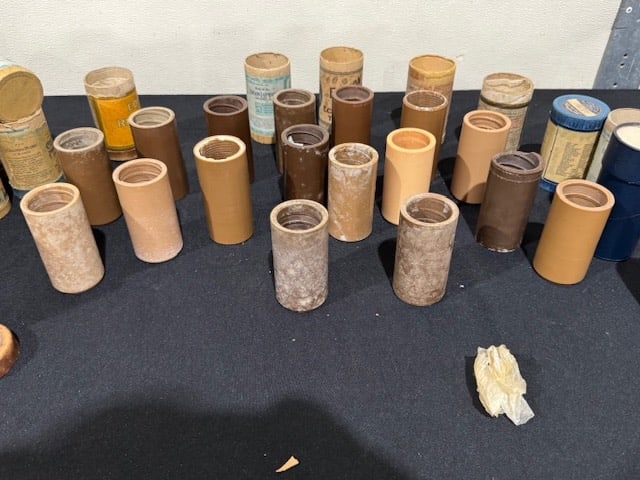 23 Brown Wax Cylinders (1 of 3)