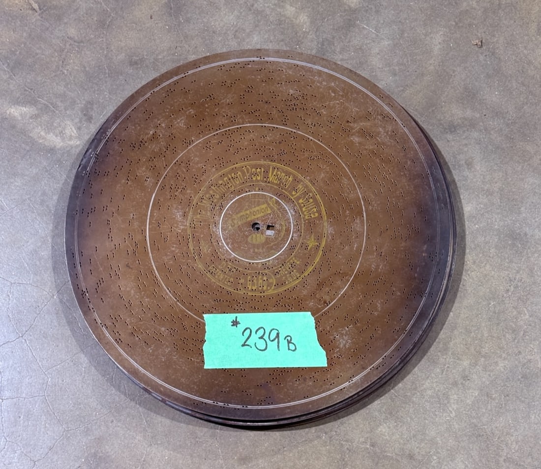 10-13-5/8" Symphonion Music Box Discs: One lot