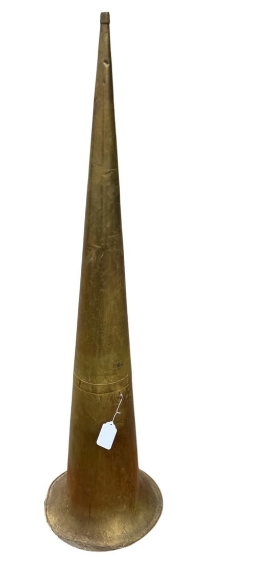 All Brass Large Phonograph Horn (1 of 2)