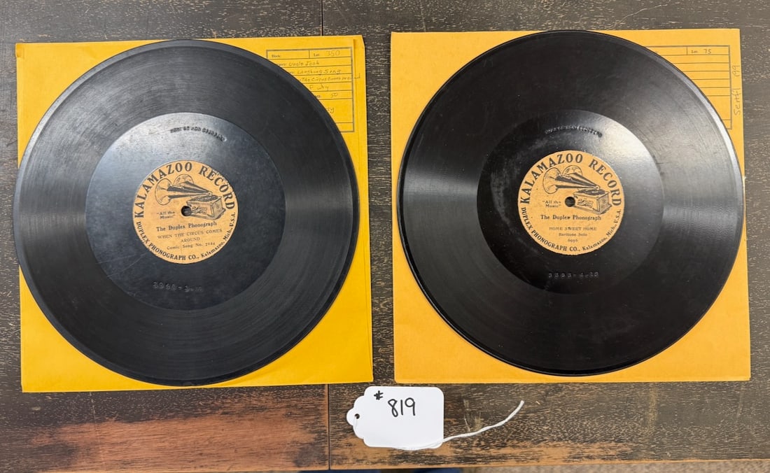 2 Kalamazoo Duplex Records: 6956 and 7124