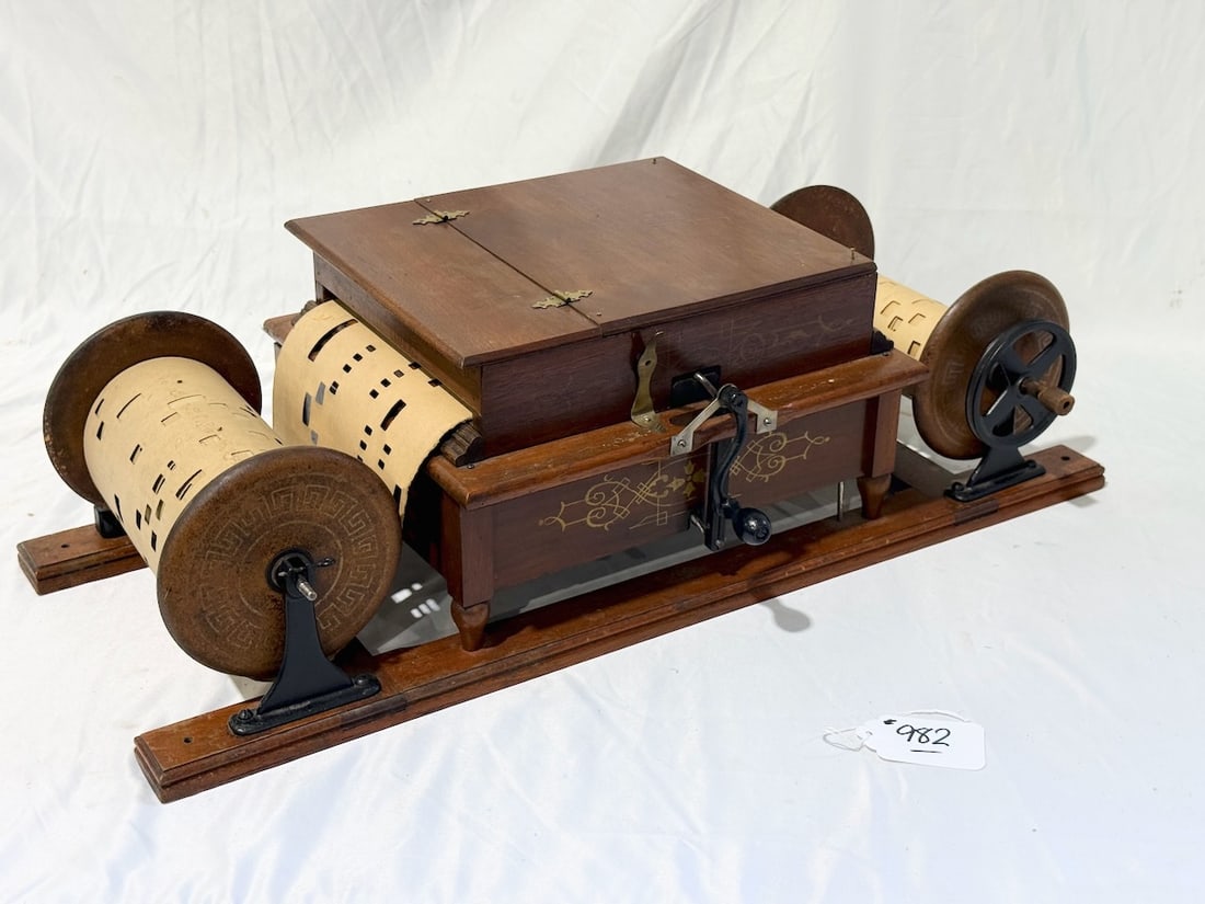 Mechanical musical orguinette Paper Roll Organ (1 of 7)