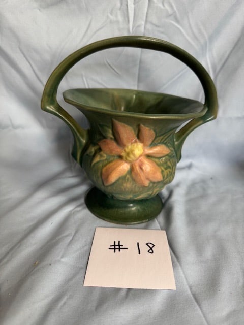 Roseville Clematis Basket: Marked "388-8"
