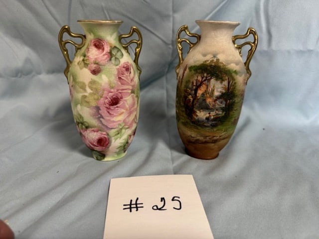 2 Royal Bayreuth Tapestry Vases (1 of 1)