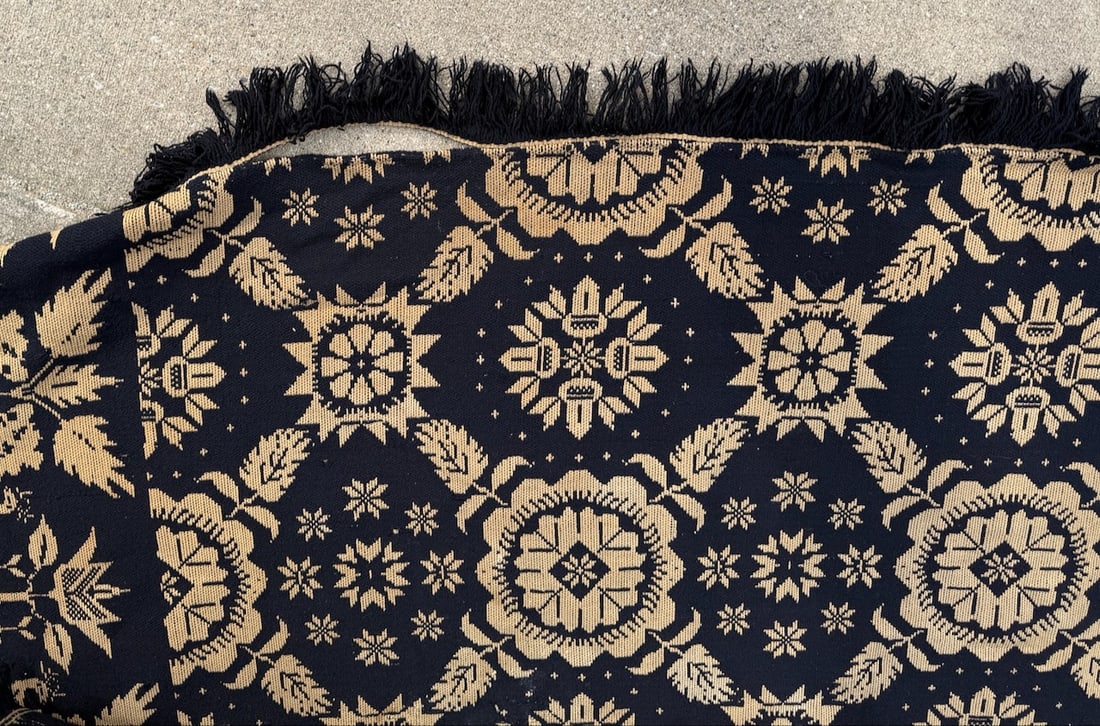 Antique Signed Coverlet - 4