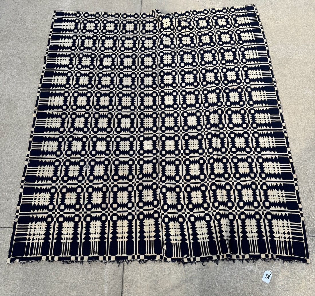 Blue & White Coverlet (1 of 2)