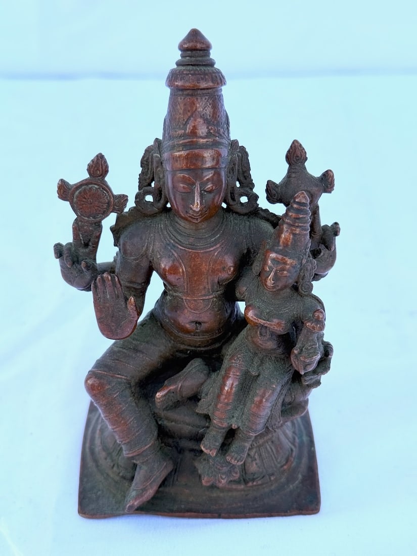 Copper Sculpture of Vishnu (1 of 2)
