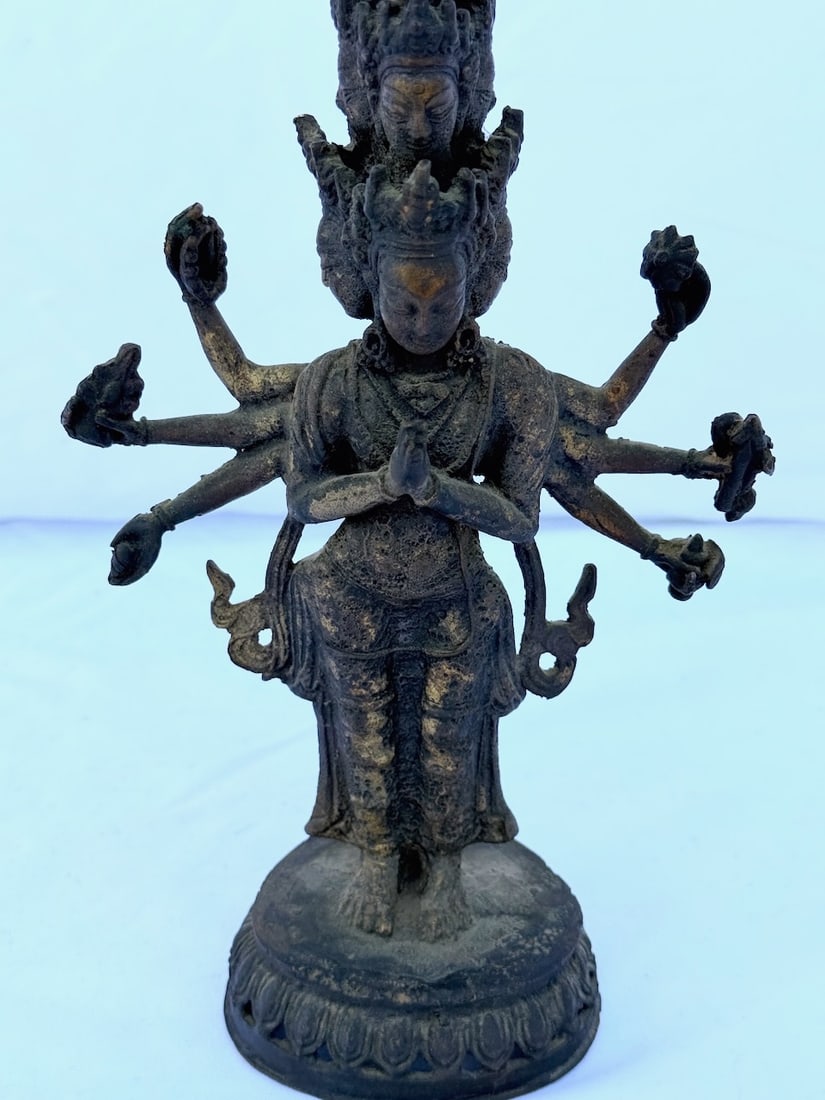 Bronze 11-headed Statue - 2
