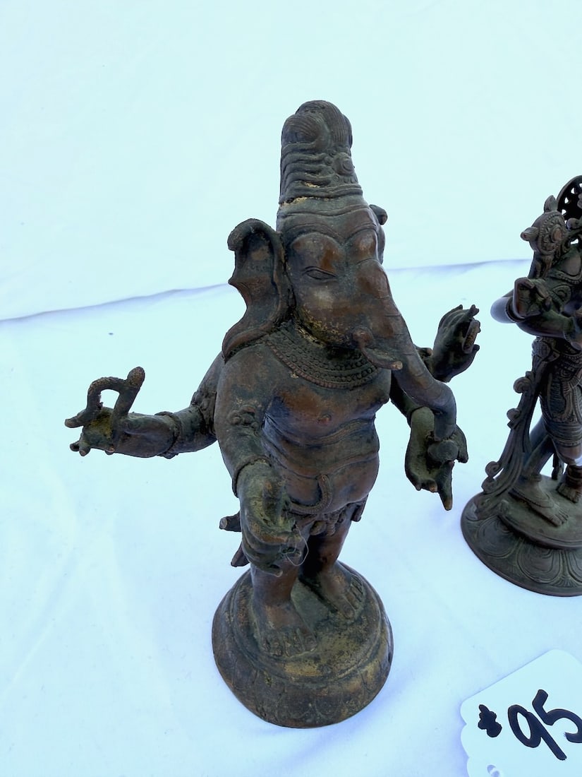 2 Bronze Statues - 2
