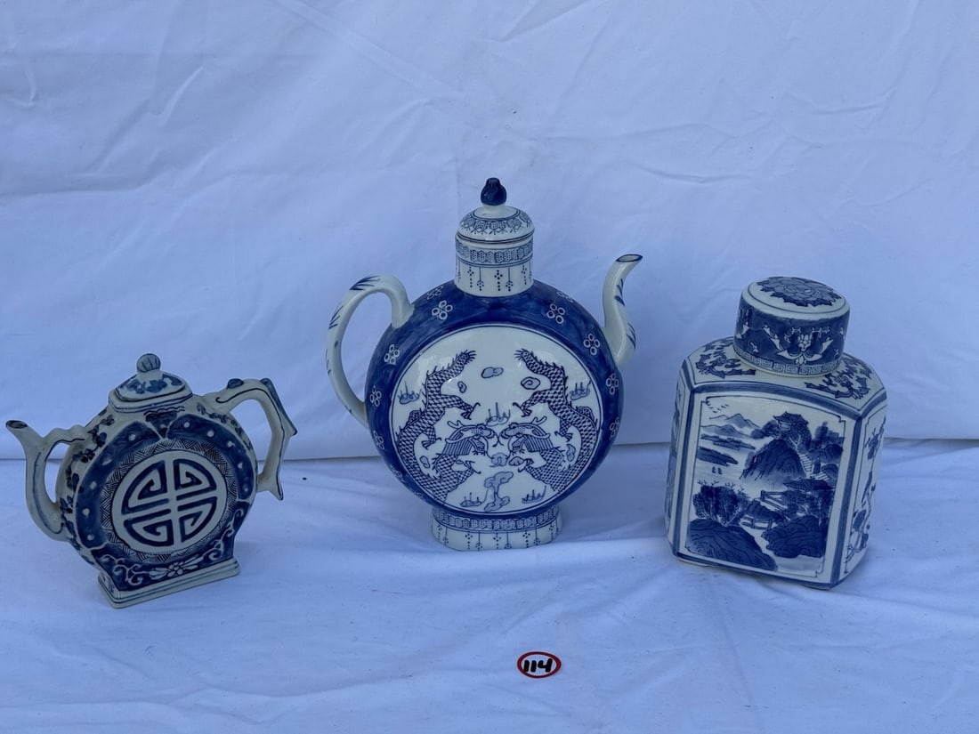 3 Blue & White Porcelain Examples (1 of 4)