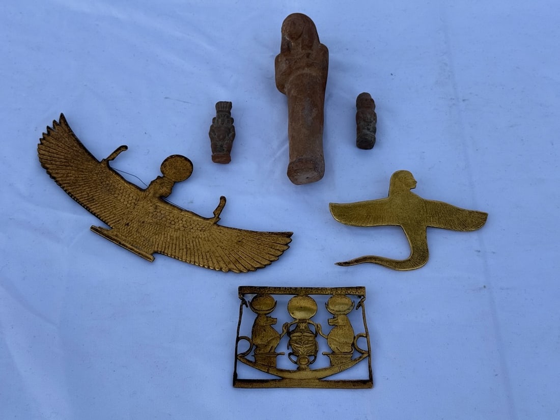 Group of Egyptian Metal & Stone Pieces (1 of 3)