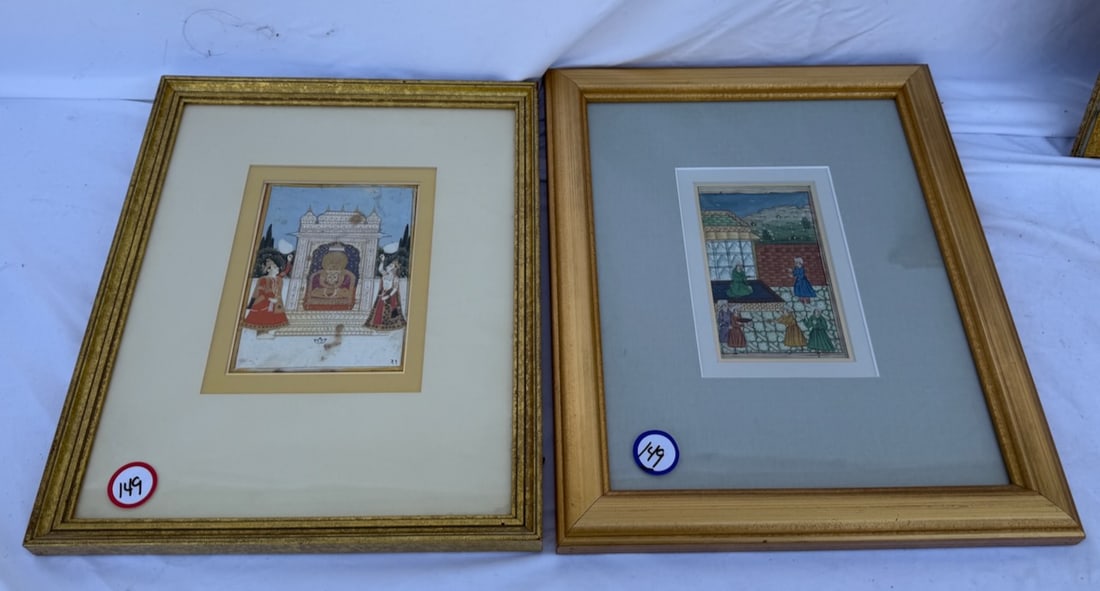 2 Indian Style Art Works: Largest is 17" x 13"