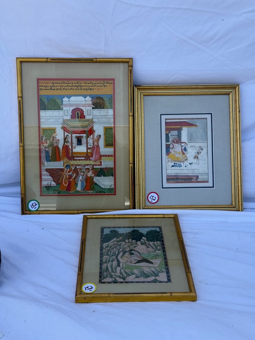 3 Indian Style Art Work Pieces (1 of 4)