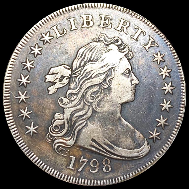 1798 Draped Bust Silver Dollar About Uncirculated