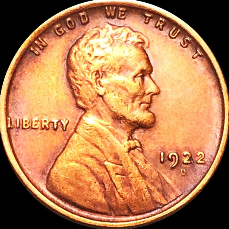 1922-D Lincoln Wheat Penny CLOSELY UNCIRCULATED: 1922-D Lincoln Wheat Penny CLOSELY UNCIRCULATED