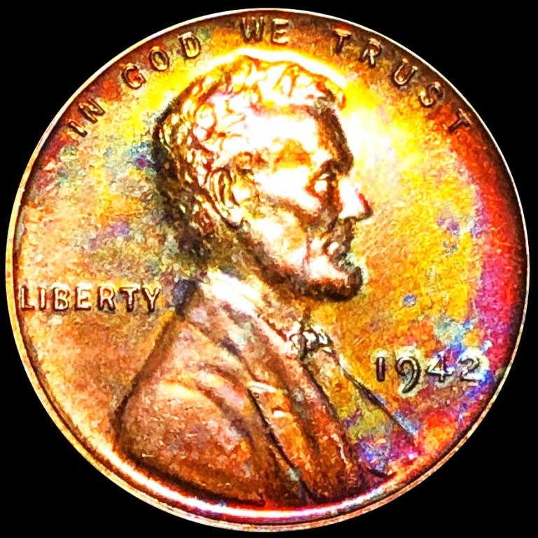 1942 Lincoln Wheat Penny CHOICE PROOF: 1942 Lincoln Wheat Penny CHOICE PROOF