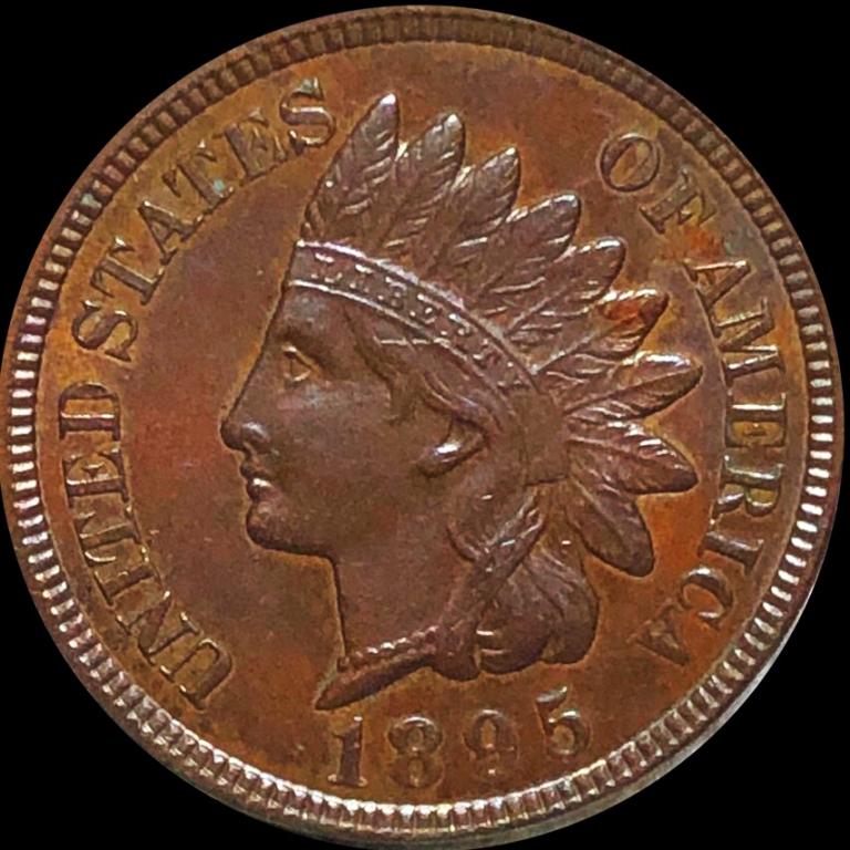 1895 Indian Head Penny CLOSELY UNCIRCULATED: 1895 Indian Head Penny CLOSELY UNCIRCULATED