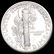 1940-D Mercury Silver Dime UNCIRCULATED - 2