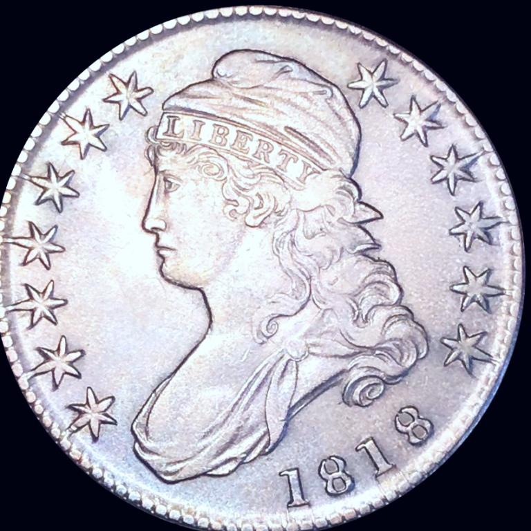 1818 Capped Bust Half Dollar XF: 1818 Capped Bust Half Dollar XF