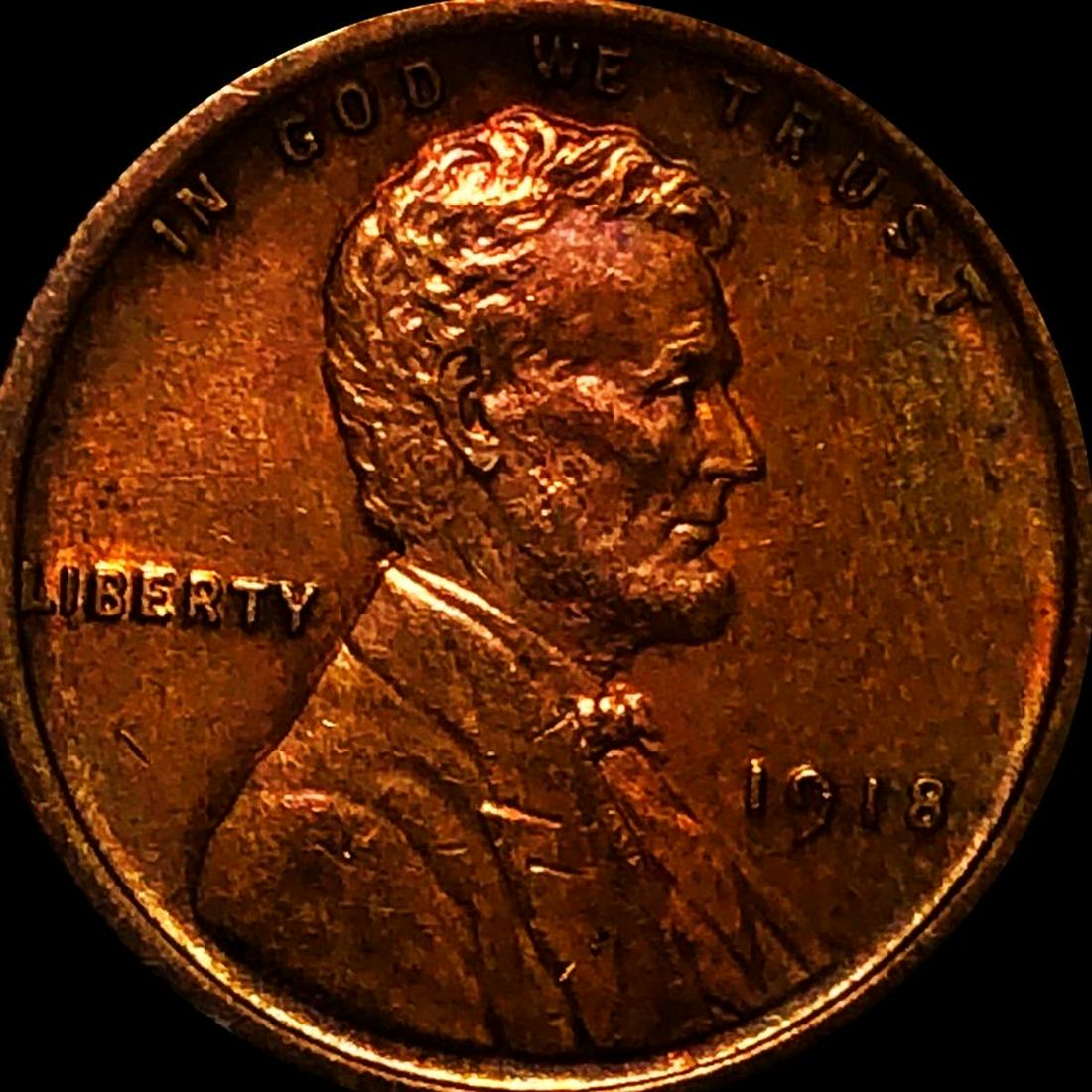 1918 Lincoln Wheat Penny CLOSELY UNCIRCULATED: 1918 Lincoln Wheat Penny CLOSELY UNCIRCULATED