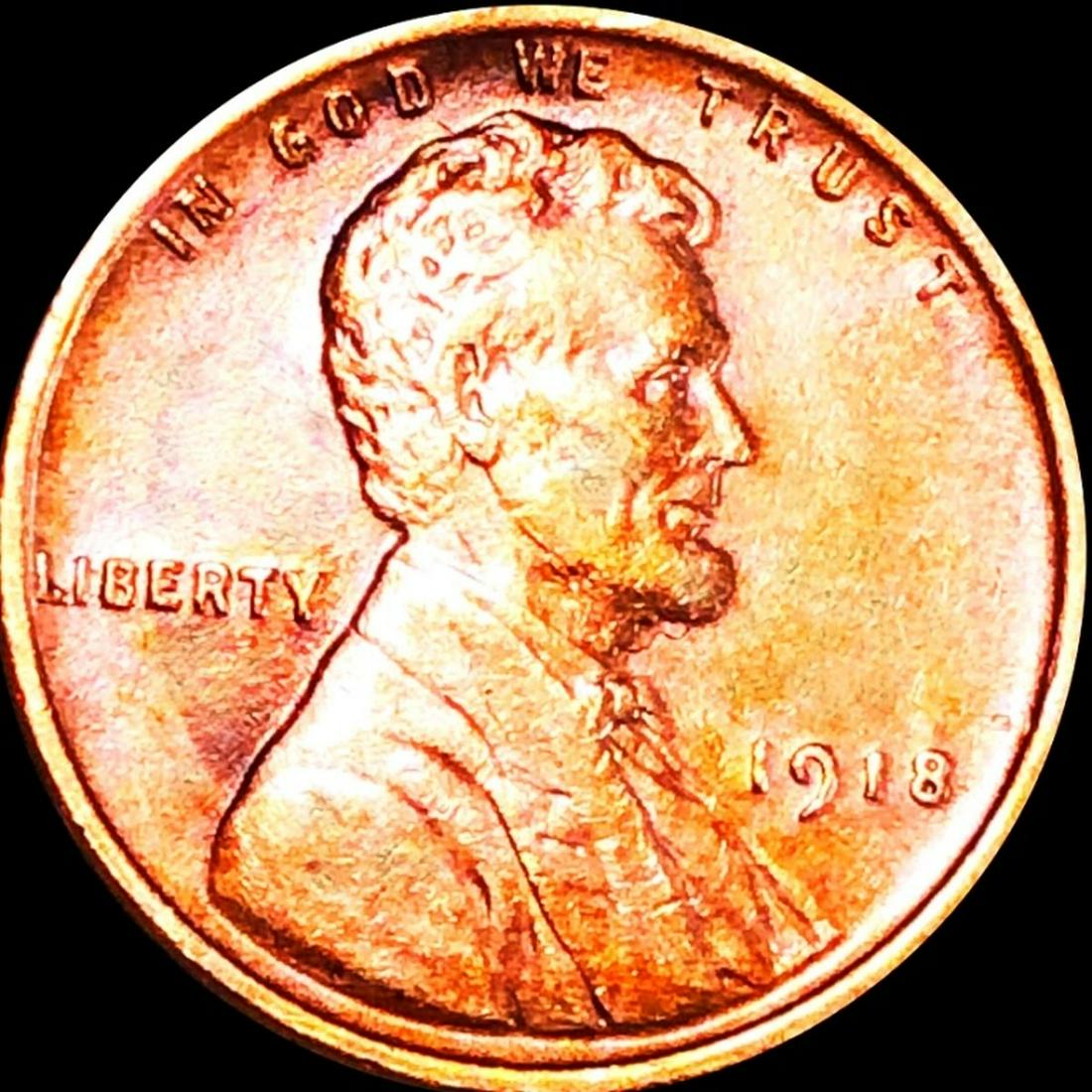 1918 Lincoln Wheat Penny CLOSELY UNCIRCULATED: 1918 Lincoln Wheat Penny CLOSELY UNCIRCULATED