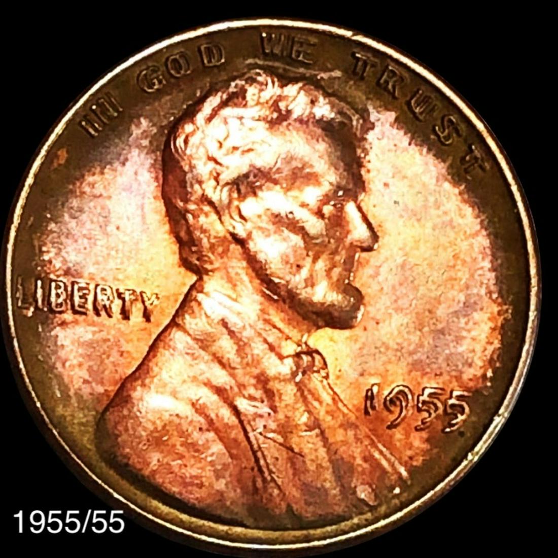 1955/55 DDO Lincoln Wheat Penny CLOSELY UNC: 1955/55 DDO Lincoln Wheat Penny CLOSELY UNC