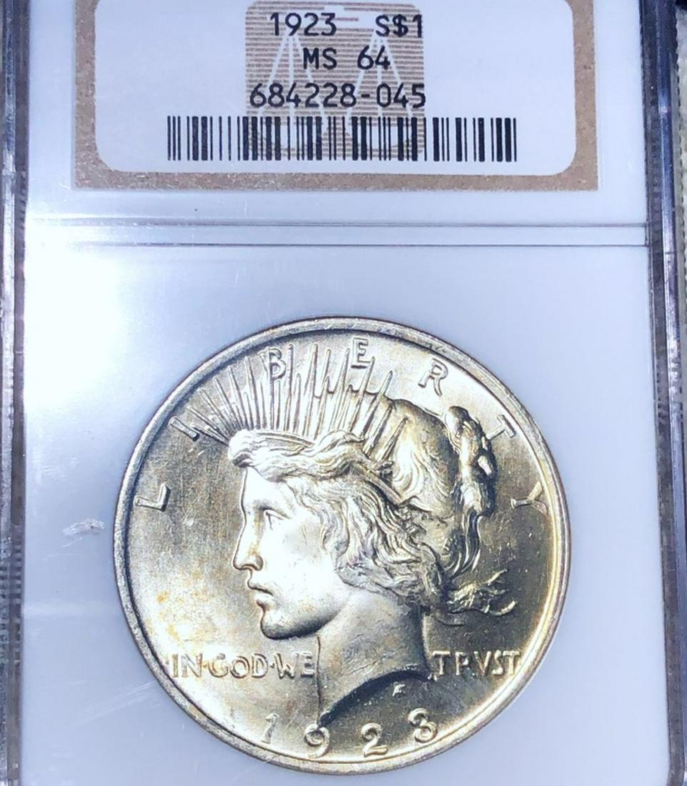 1923 Silver Peace Dollar NGC - MS64: 1923 Silver Peace Dollar NGC - MS64