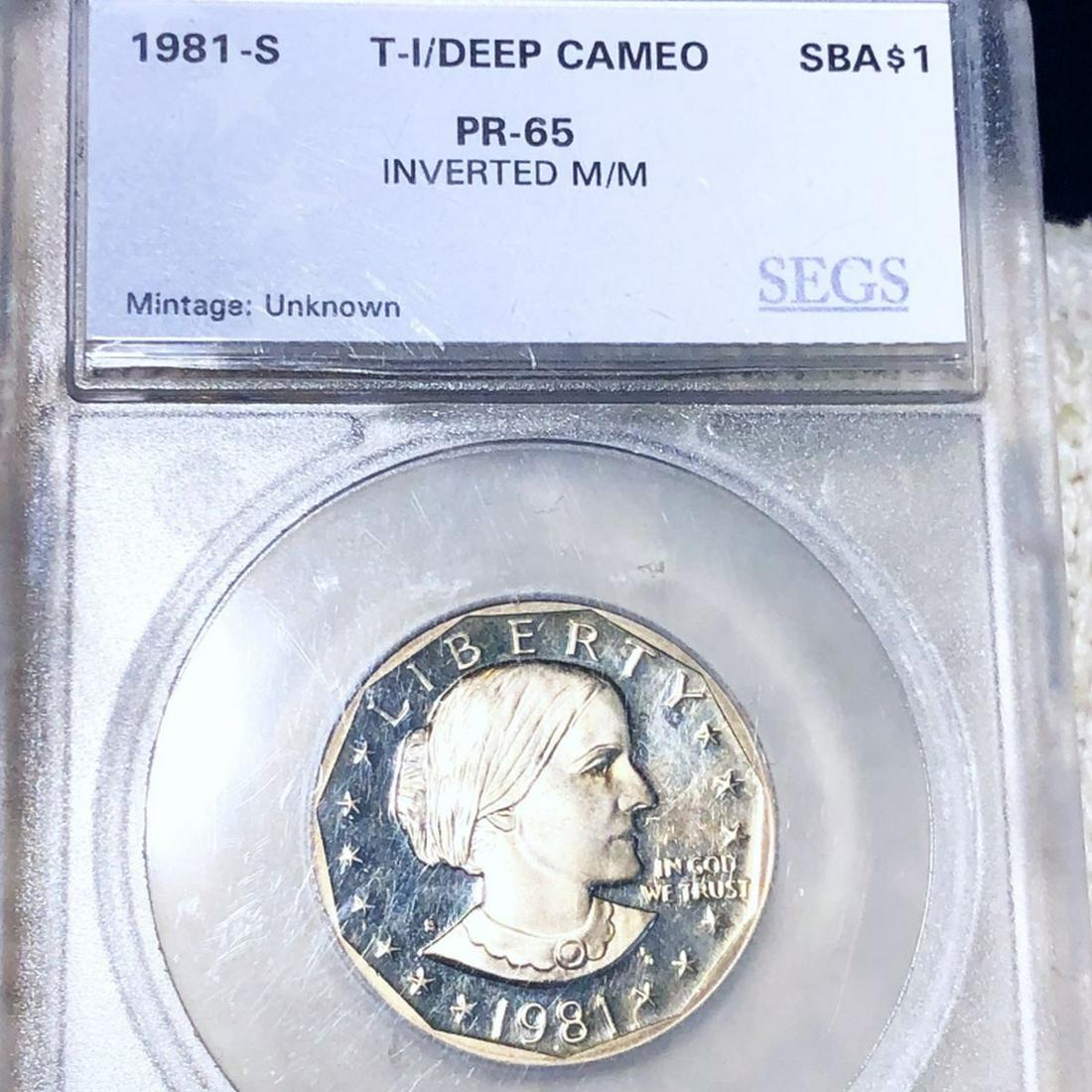 1981-S Susan B. Anthony Dollar SEGS - PR65: 1981-S Susan B. Anthony Dollar SEGS - PR65