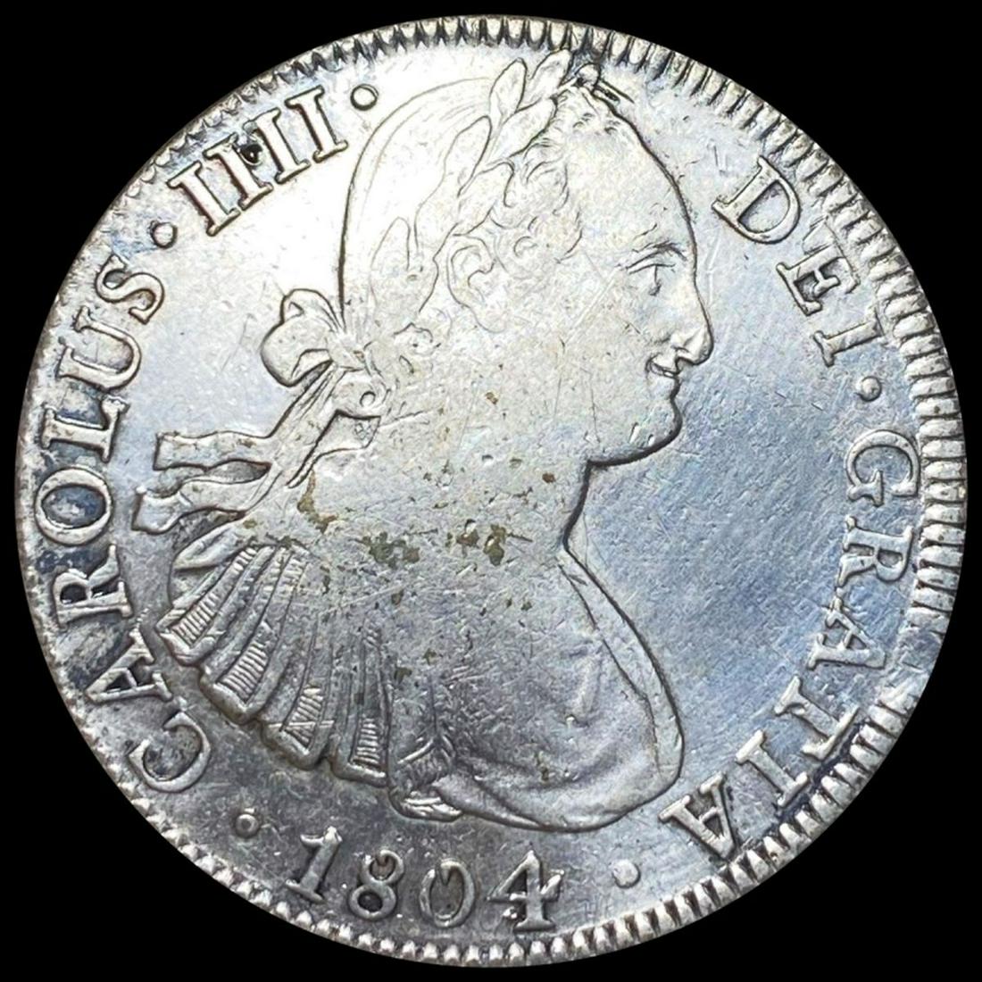 1804 Spanish Silver 8 Reales NEARLY UNC: 1804 Spanish Silver 8 Reales NEARLY UNC