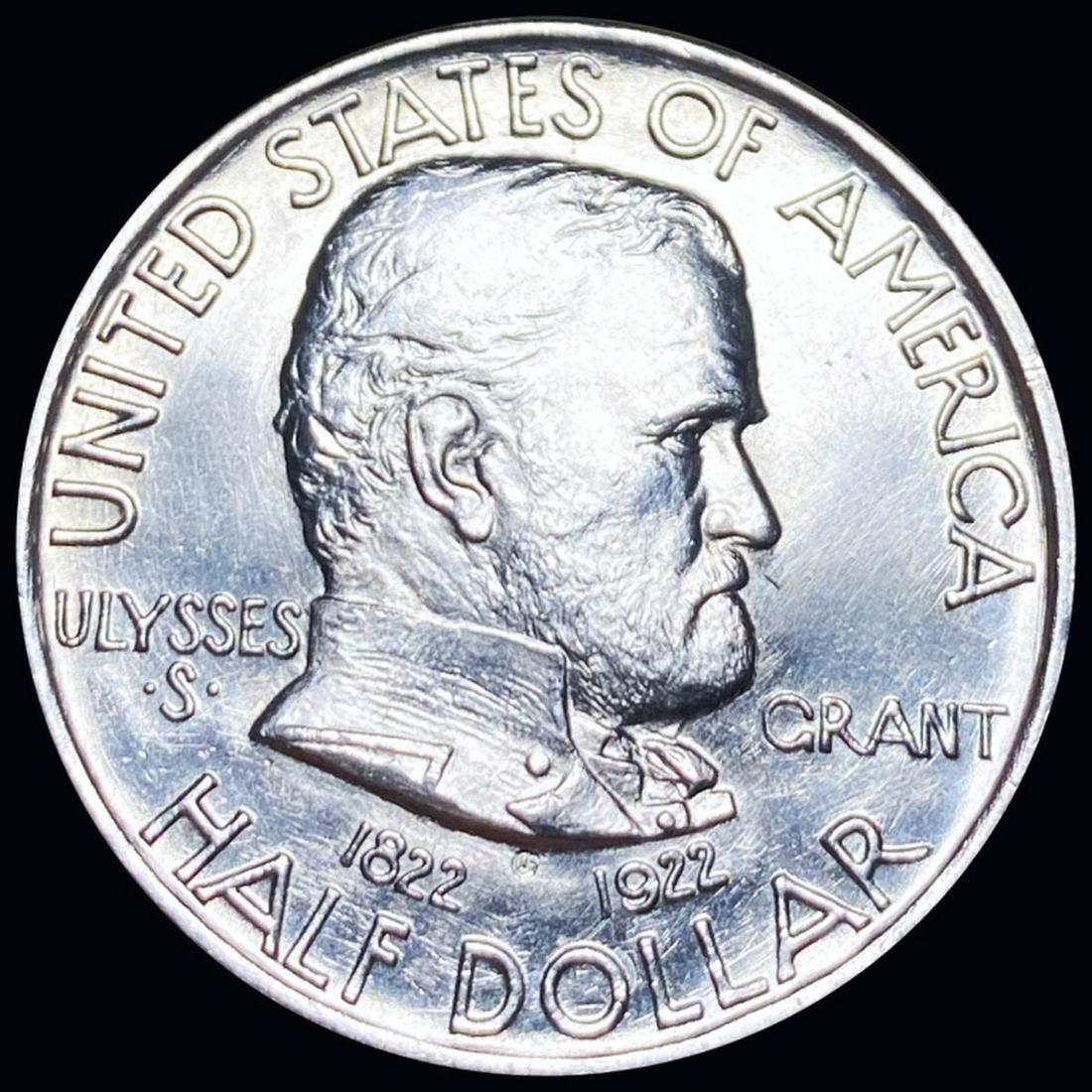 1922 Ulysses S. Grant Half Dollar CLOSELY UNC: 1922 Ulysses S. Grant Half Dollar CLOSELY UNC