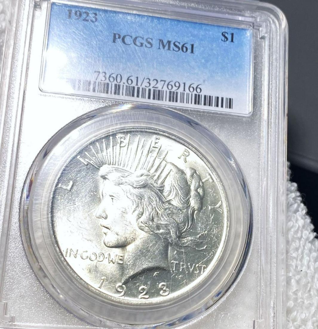 1923 Silver Peace Dollar PCGS - MS61: 1923 Silver Peace Dollar PCGS - MS61