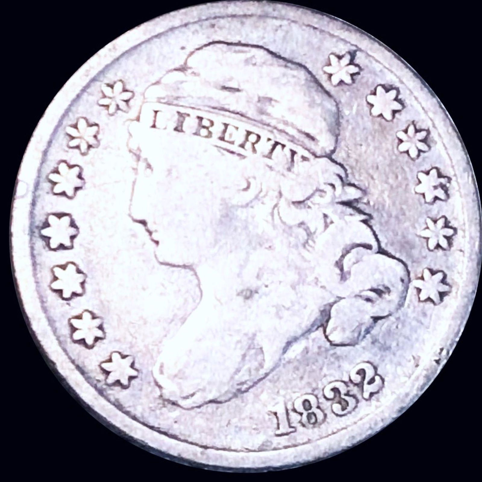 1832 Capped Bust Dime NICELY CIRCULATED: 1832 Capped Bust Dime NICELY CIRCULATED