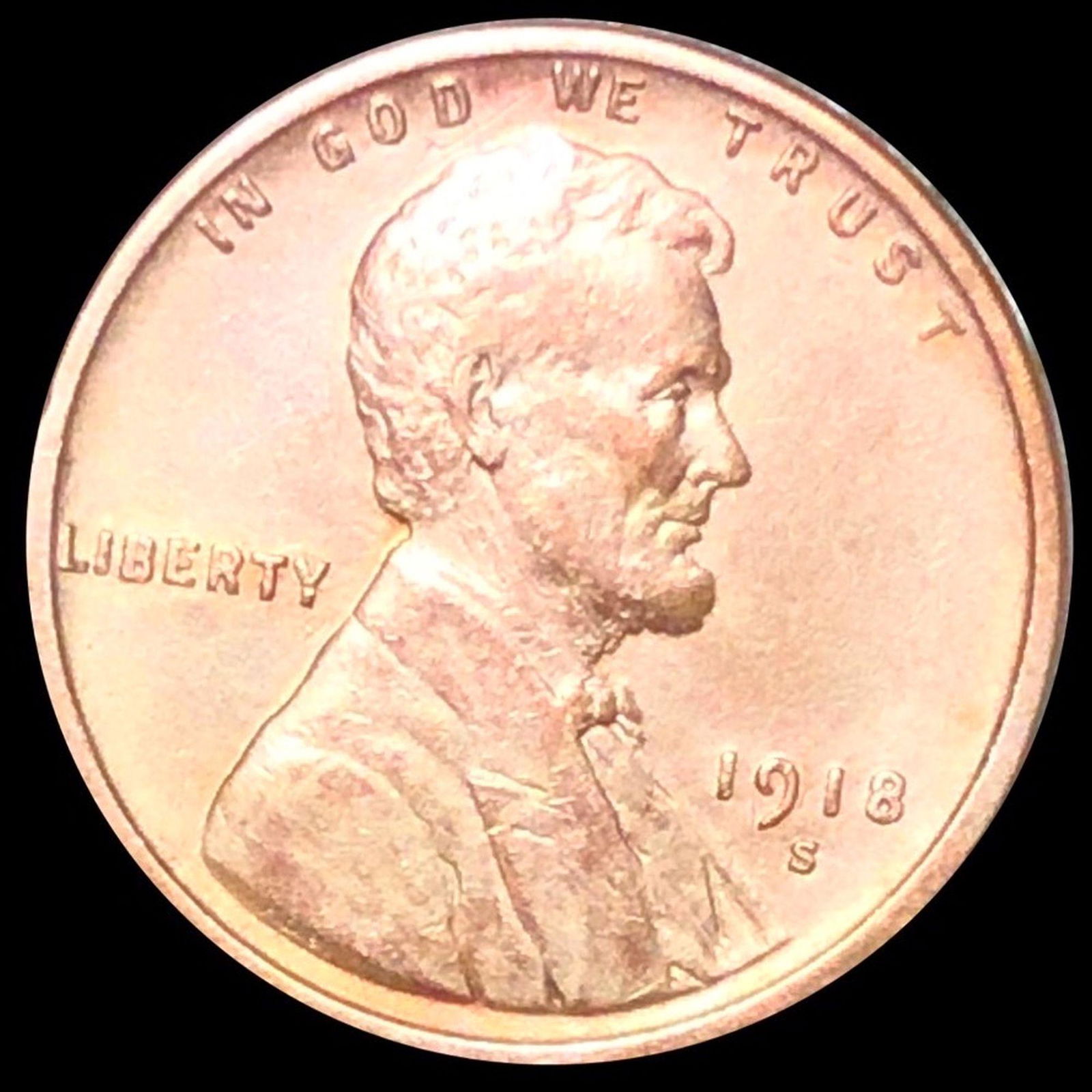 1918-S Lincoln Wheat Penny UNCIRCULATED: 1918-S Lincoln Wheat Penny UNCIRCULATED