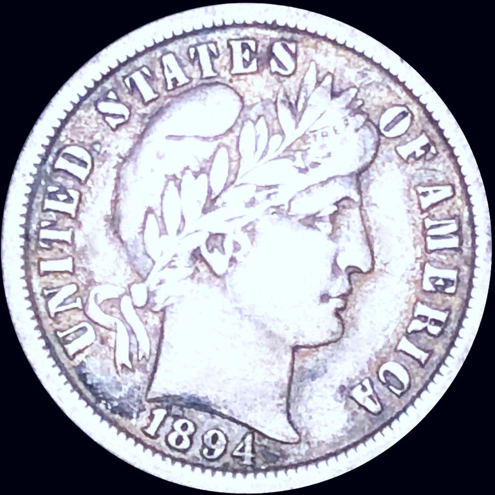 1894-O Barber Silver Dime LIGHTLY CIRCULATED: 1894-O Barber Silver Dime LIGHTLY CIRCULATED