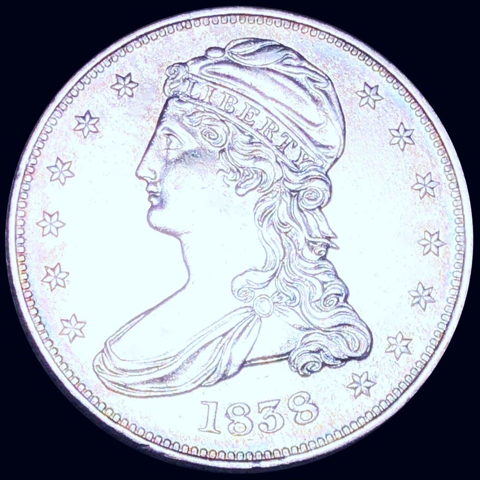 1838 Capped Bust Half Dollar UNCIRCULATED: 1838 Capped Bust Half Dollar UNCIRCULATED