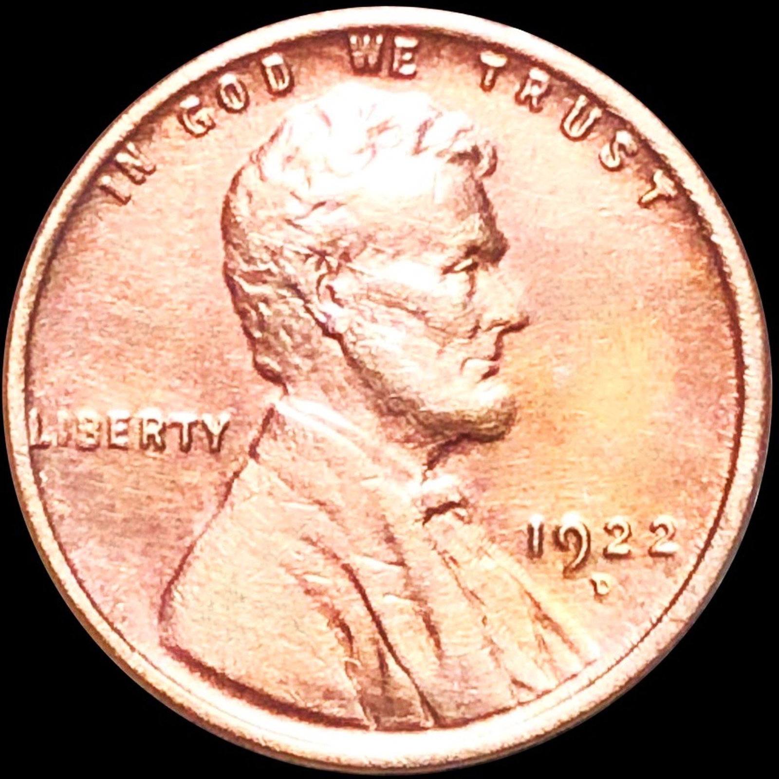 1922-D Lincoln Wheat Penny CLOSELY UNCIRCULATED: 1922-D Lincoln Wheat Penny CLOSELY UNCIRCULATED