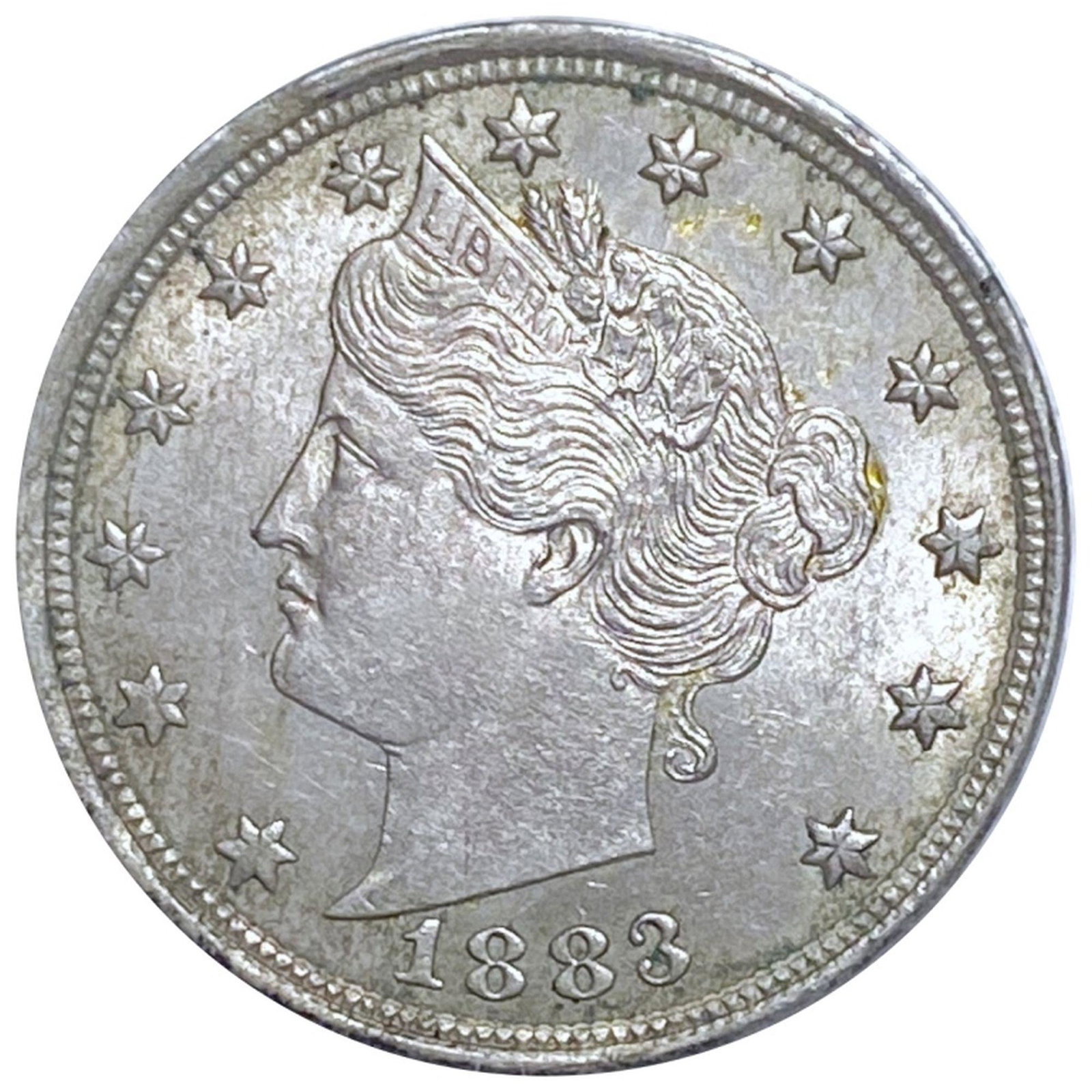 1883 Liberty Victory Nickel CLOSELY UNCIRCULATED: 1883 Liberty Victory Nickel CLOSELY UNCIRCULATED