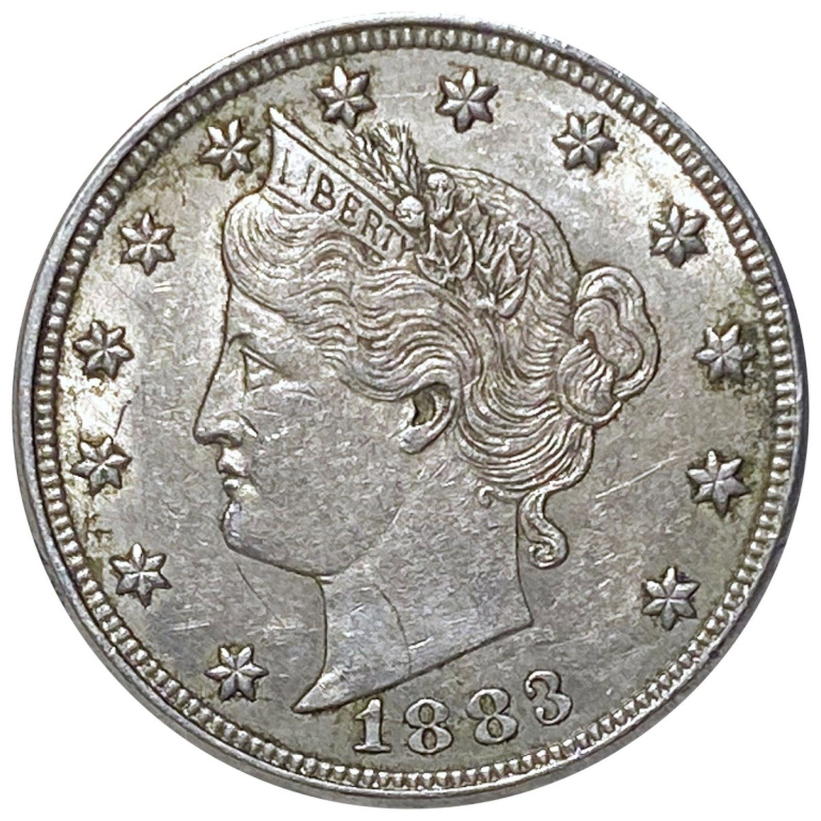 1883 Liberty Victory Nickel NEARLY UNCIRCULATED: 1883 Liberty Victory Nickel NEARLY UNCIRCULATED