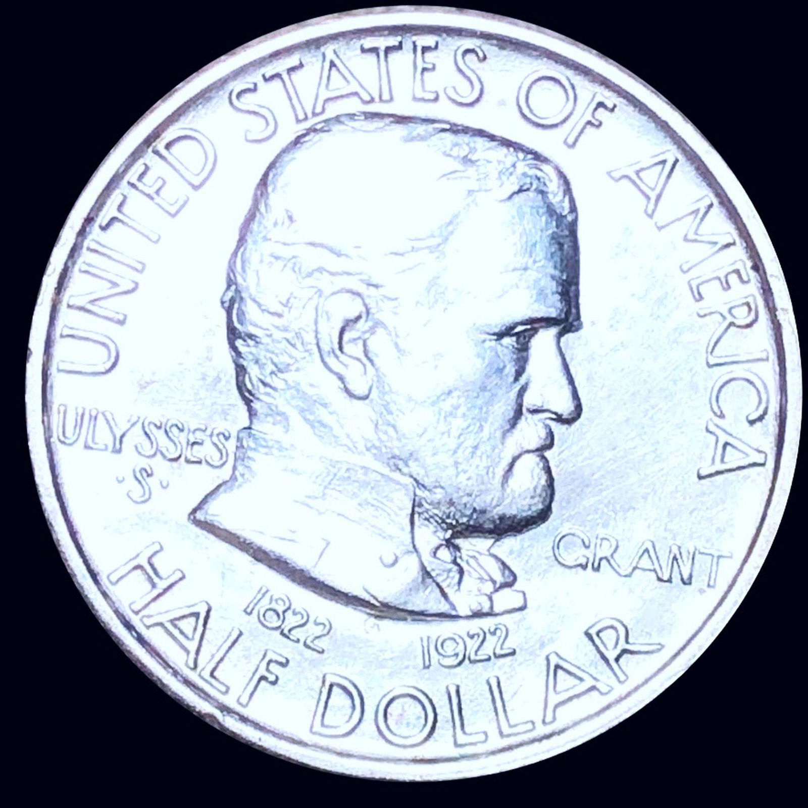 1922 Ulysses S. Grant Haf Dollar CLOSELY UNC: 1922 Ulysses S. Grant Haf Dollar CLOSELY UNC