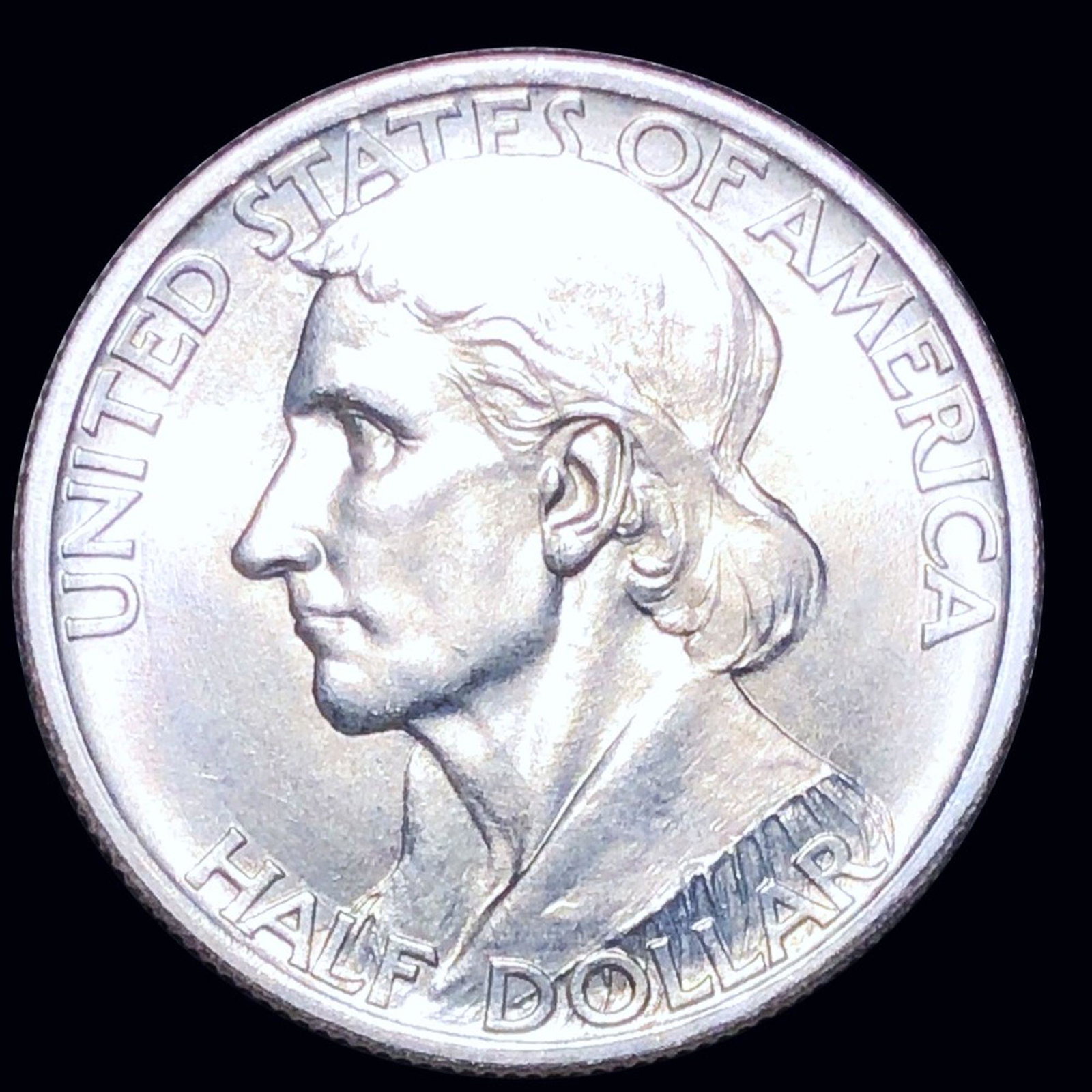 1936-S Daniel Boone Half Dollar CLOSELY UNC: 1936-S Daniel Boone Half Dollar CLOSELY UNC
