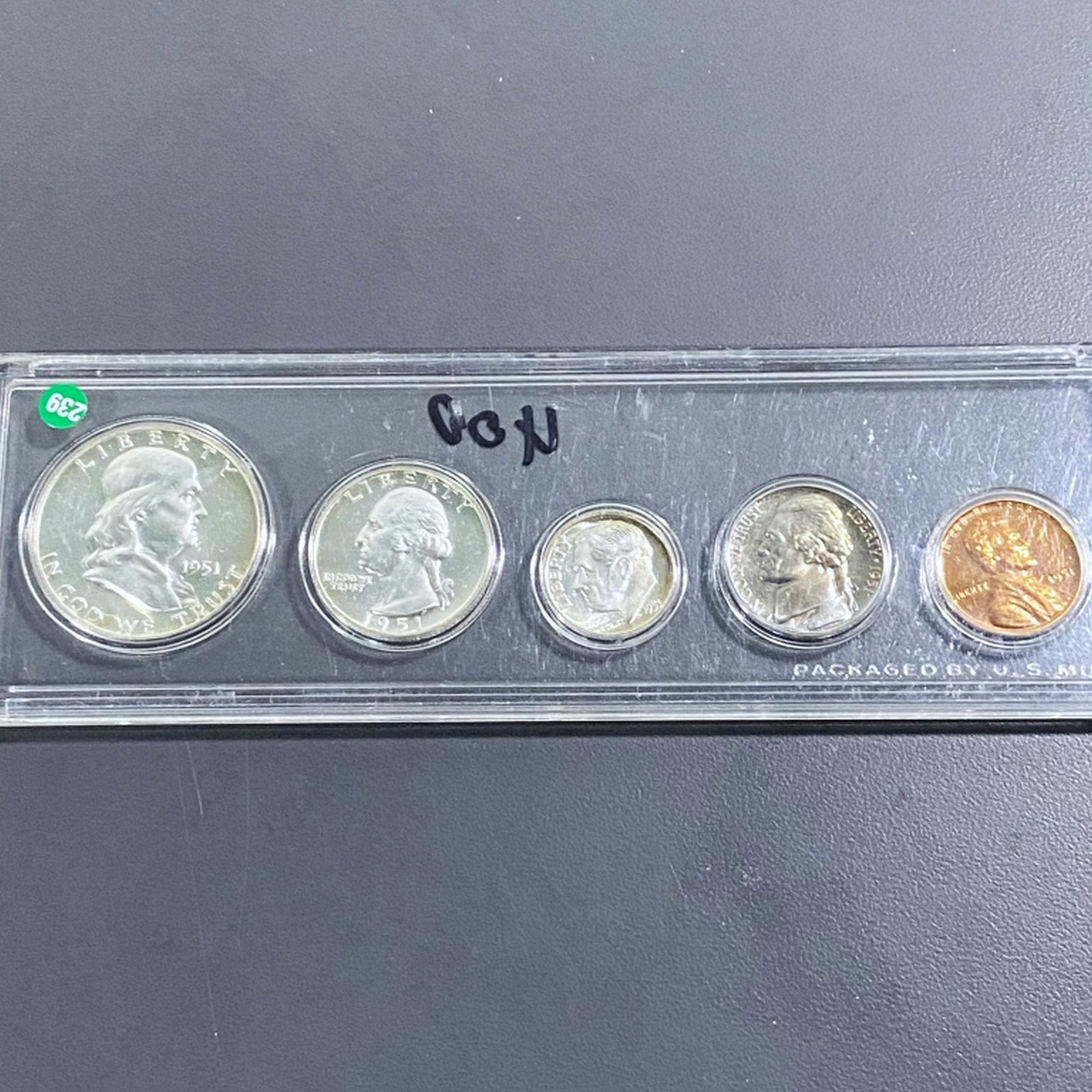 1951 Franklin/Wash/Roose/Jeff/Linc GEM PROOF SET: 1951 Franklin/Wash/Roose/Jeff/Linc GEM PROOF SET
