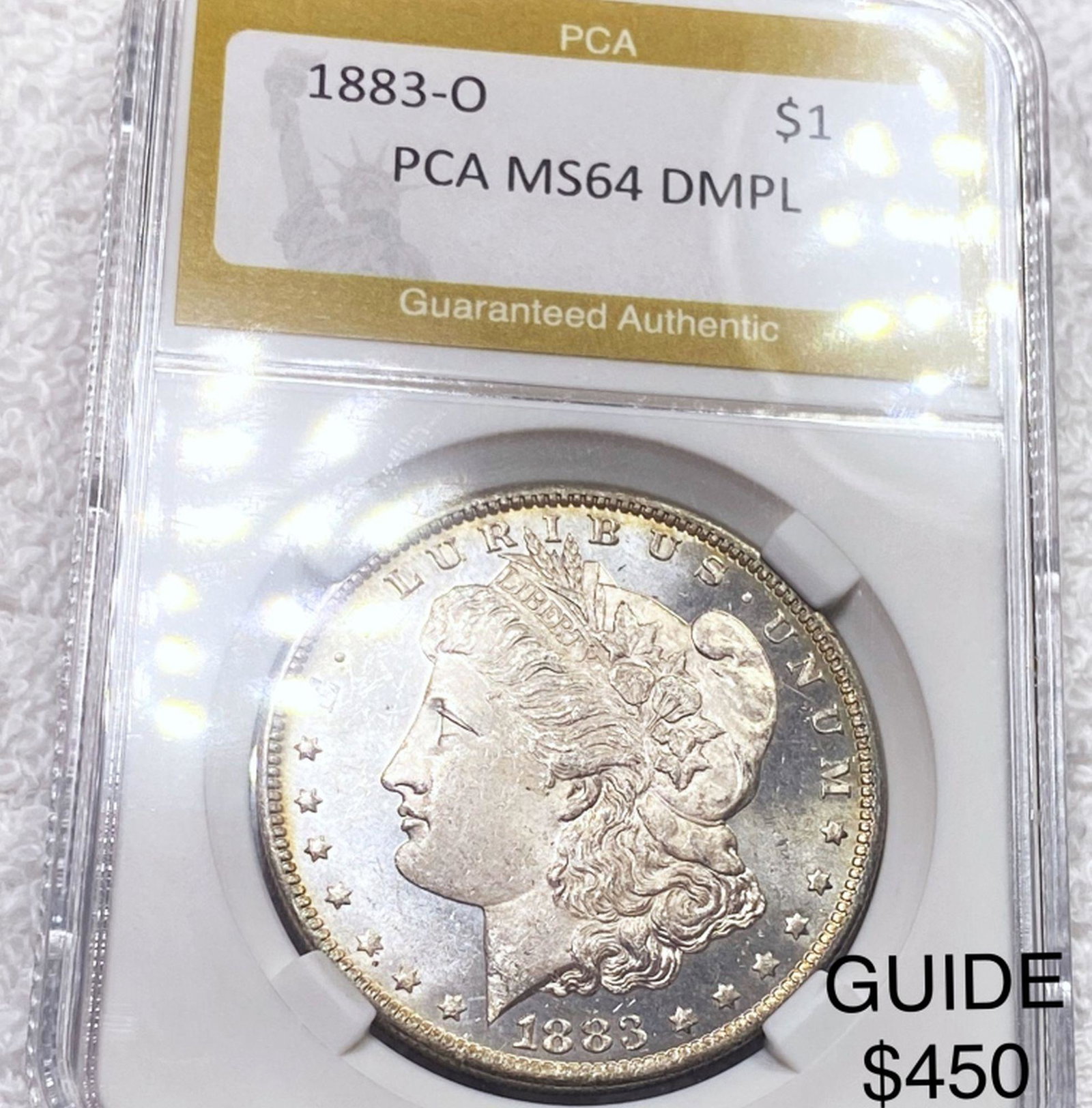 1883-O Morgan Silver Dollar PCA - MS 64 DMPL: 1883-O Morgan Silver Dollar PCA - MS 64 DMPL