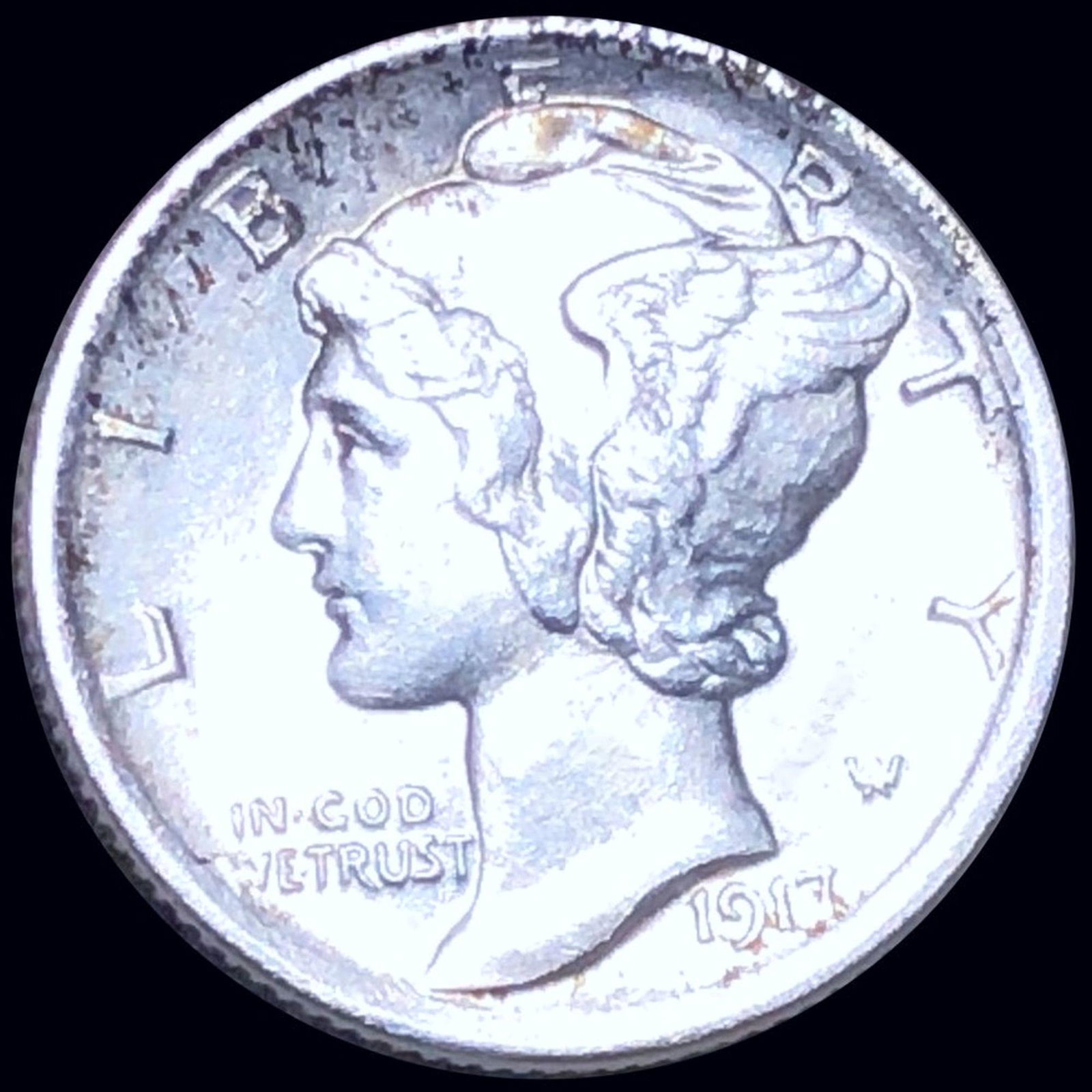 1917 Mercury Silver Dime UNCIRCULATED: 1917 Mercury Silver Dime UNCIRCULATED